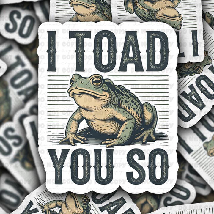 DC 2019 - Ik heb het je gezegd Die Cut Sticker voor wholesale door It's Transfer Time