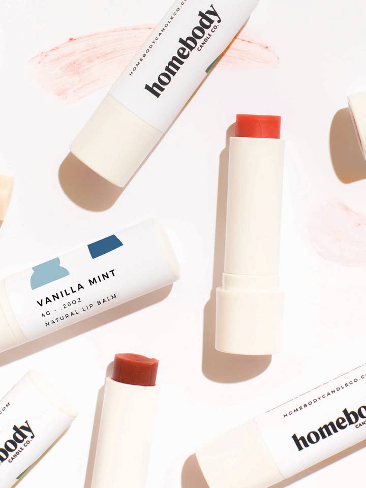 Vanilla Mint • lip balm for wholesale by Homebody Candle Co.