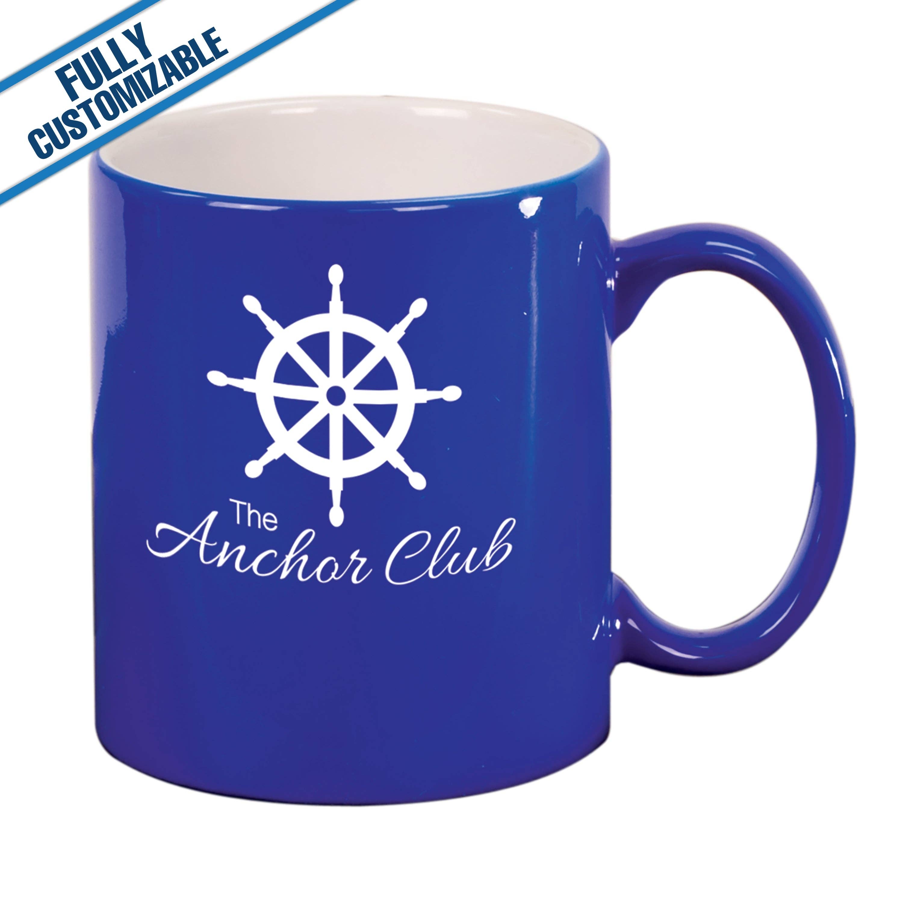 GiftWorksPlus - Vente Tasse à café - 11 oz. Tasse en céramique gravée entièrement personnalisable2