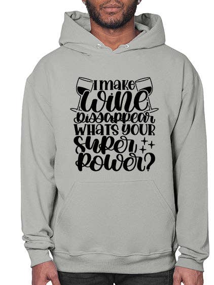 Ich lasse Wein verschwinden 1148# - Wein-Hoodie für den Großhandel von tshirt unlimited