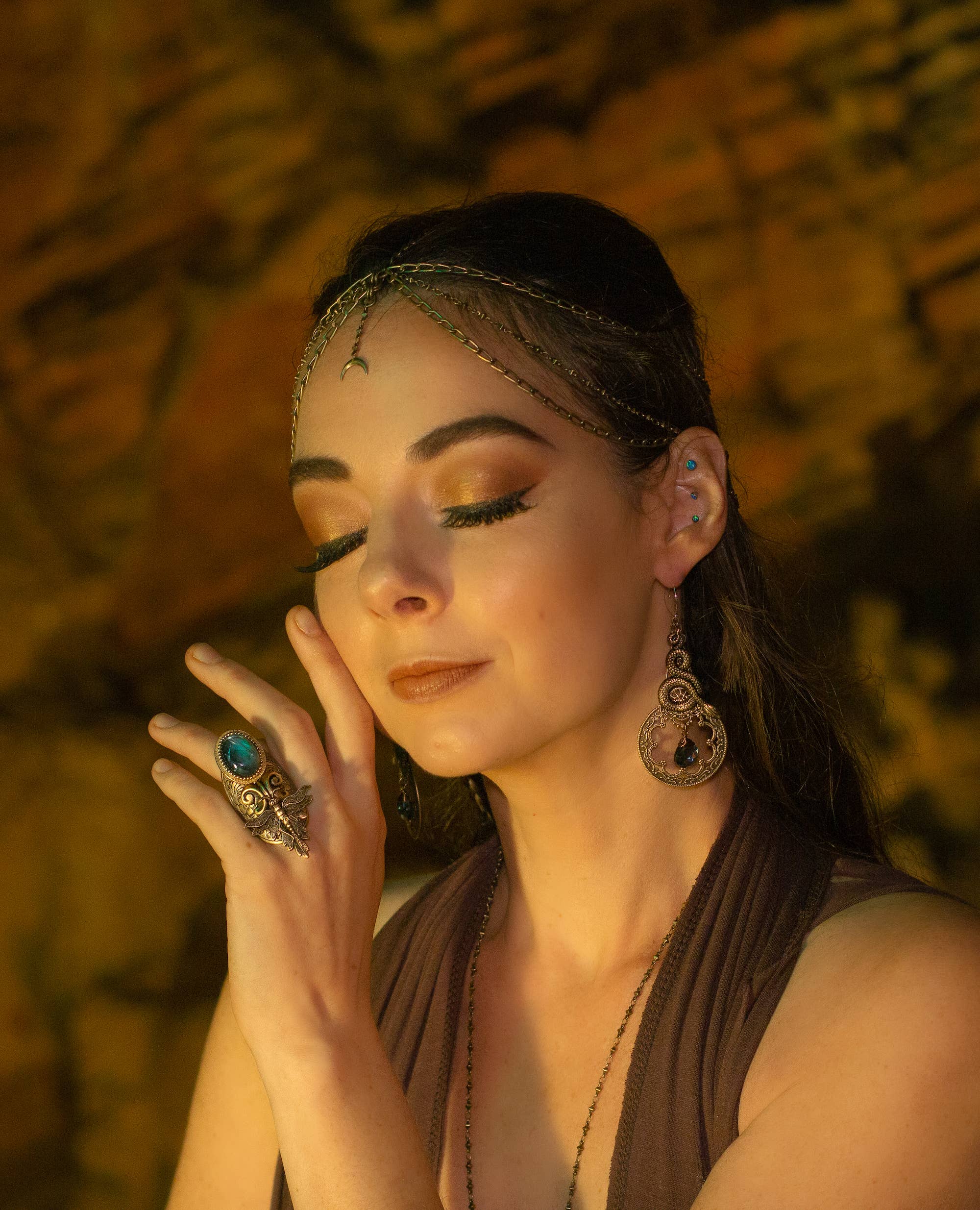 Trollbinde - Wholesale Cocktail/Statement Ring - Cavern Lantern Finger Armor5