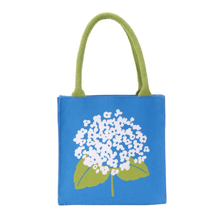 rockflowerpaper – wholesale Gift bag – HYDRANGEA SOLA Itsy Bitsy Reusable Gift Bag Tote