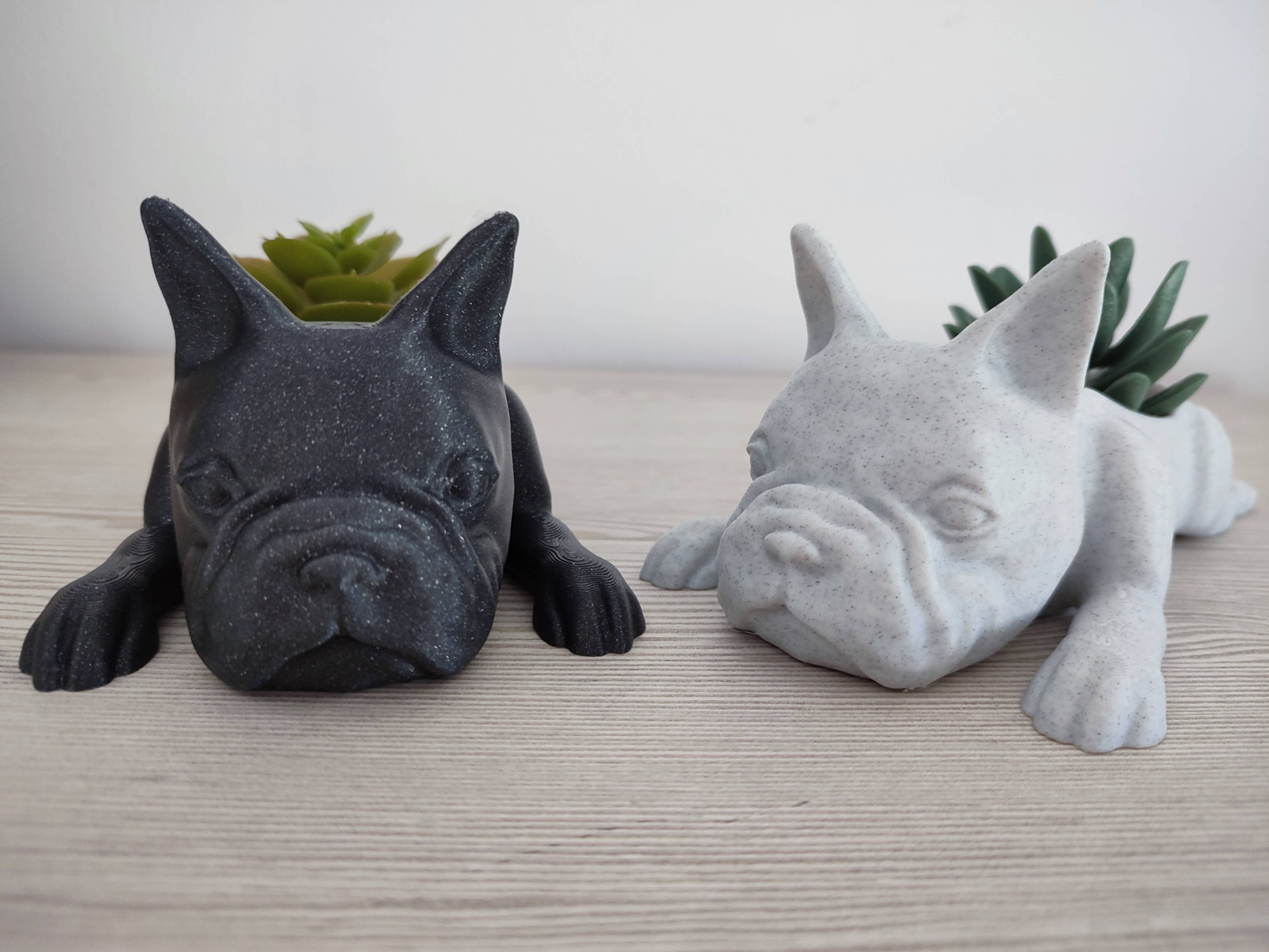 3DROOTS – Engroshandel Plantekrukke – Fransk Bulldog Krukke til Planter – boligindretning5