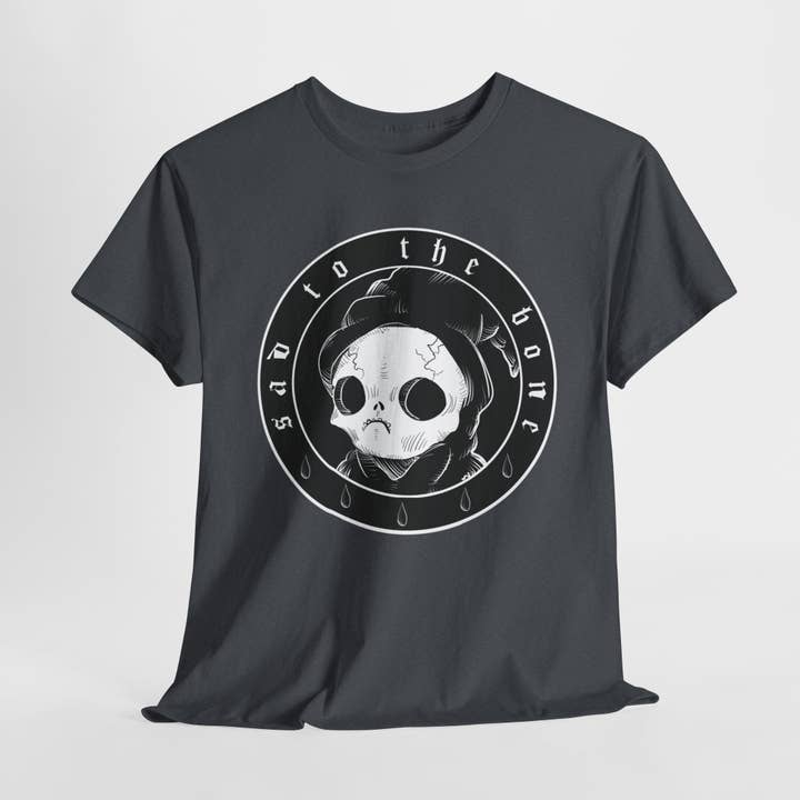 Camiseta Unisex de Algodón Grueso "Sad To The Bone" para venta al por mayor de LVB Art