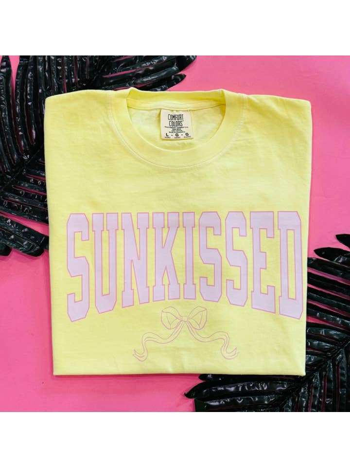 P&PD Wholesale - Wholesale T-Shirt (Graphic) - Women's - Neon Sunkissed Bow Tee/Crops