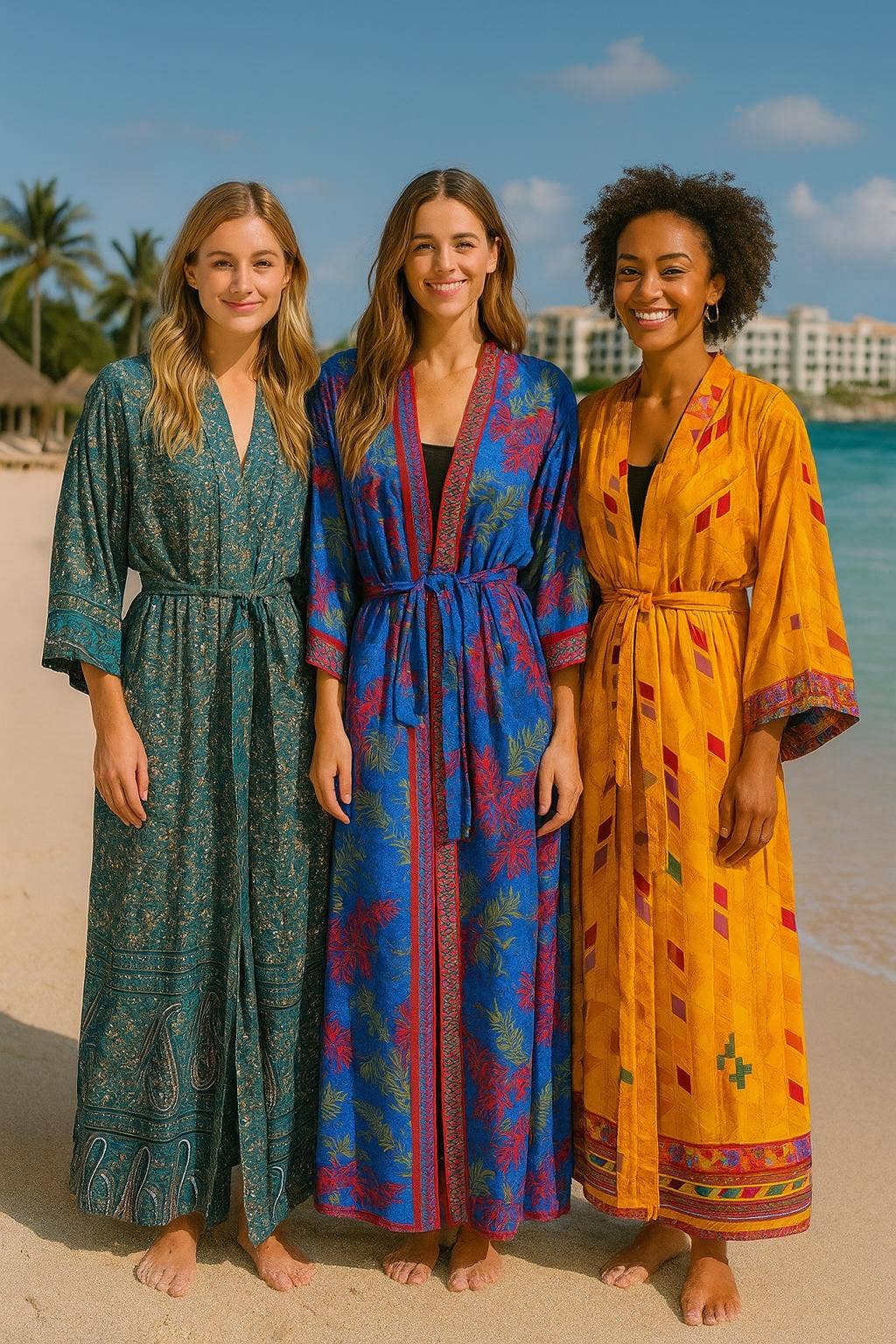 Meghcraft - Wholesale Kimono - Women's - Recycled Silk kimonos for women - Body coverup2