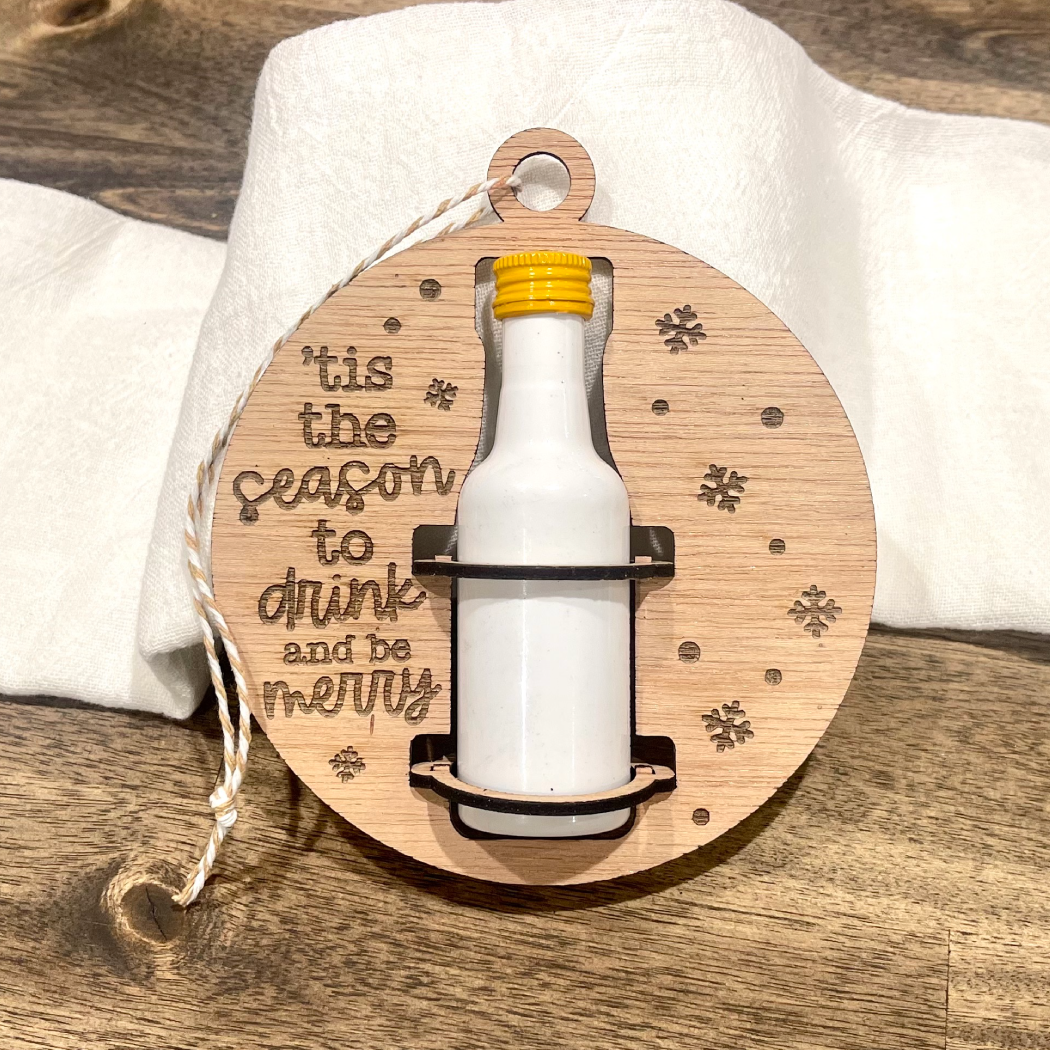 Ergin Studio - Wholesale Ornament - Drink & Be Merry - Mini Alcohol Shooter Ornament Gift0