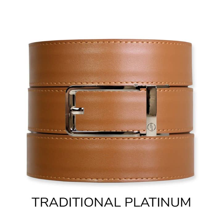 Tough Apparel - Wholesale Belt - Men's - British Tan Top Grain Leather Ratchet Belt & Buckle Set23