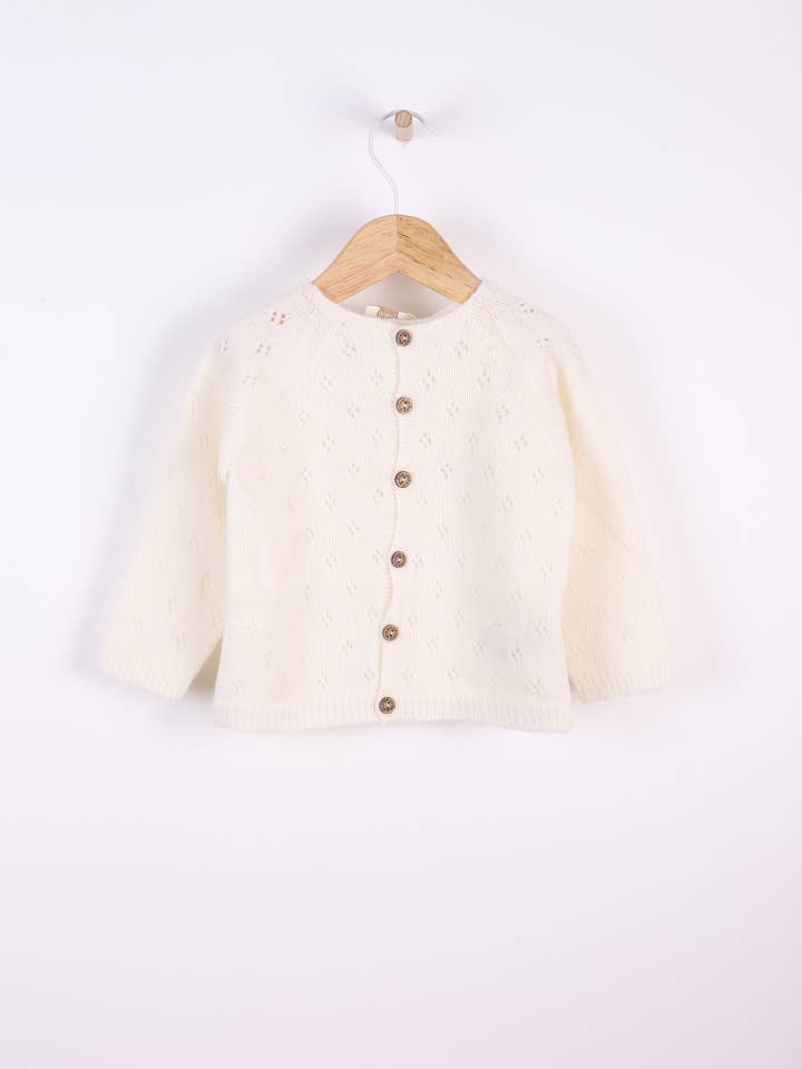 Wedoble: sustainable children's fashion - Wholesale Jacket - Baby - Cardigan knitted in wool | TONES OF GARDENS IN WINTER1