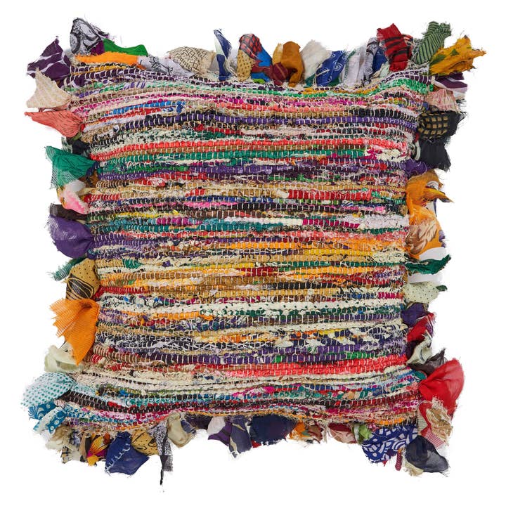 Chantale Stripe Boho Throw Pillow, Multi for wholesale on Faire