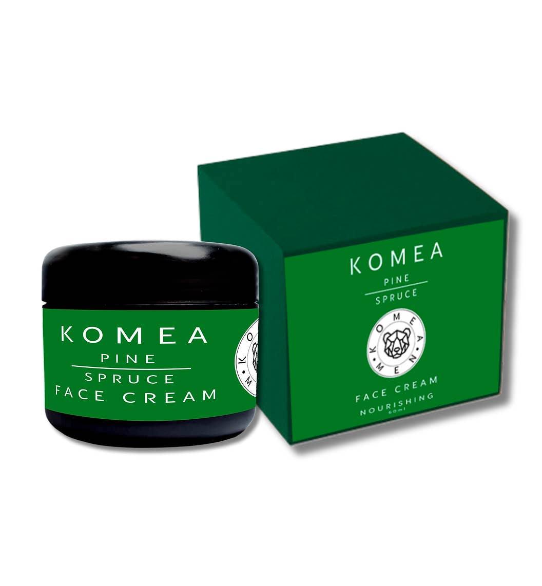 Ihana Luonto Pro - Wholesale Facial Moisturizer - Men's - KOMEA Nourishing Organic Pine-Spruce Face Cream 60ml