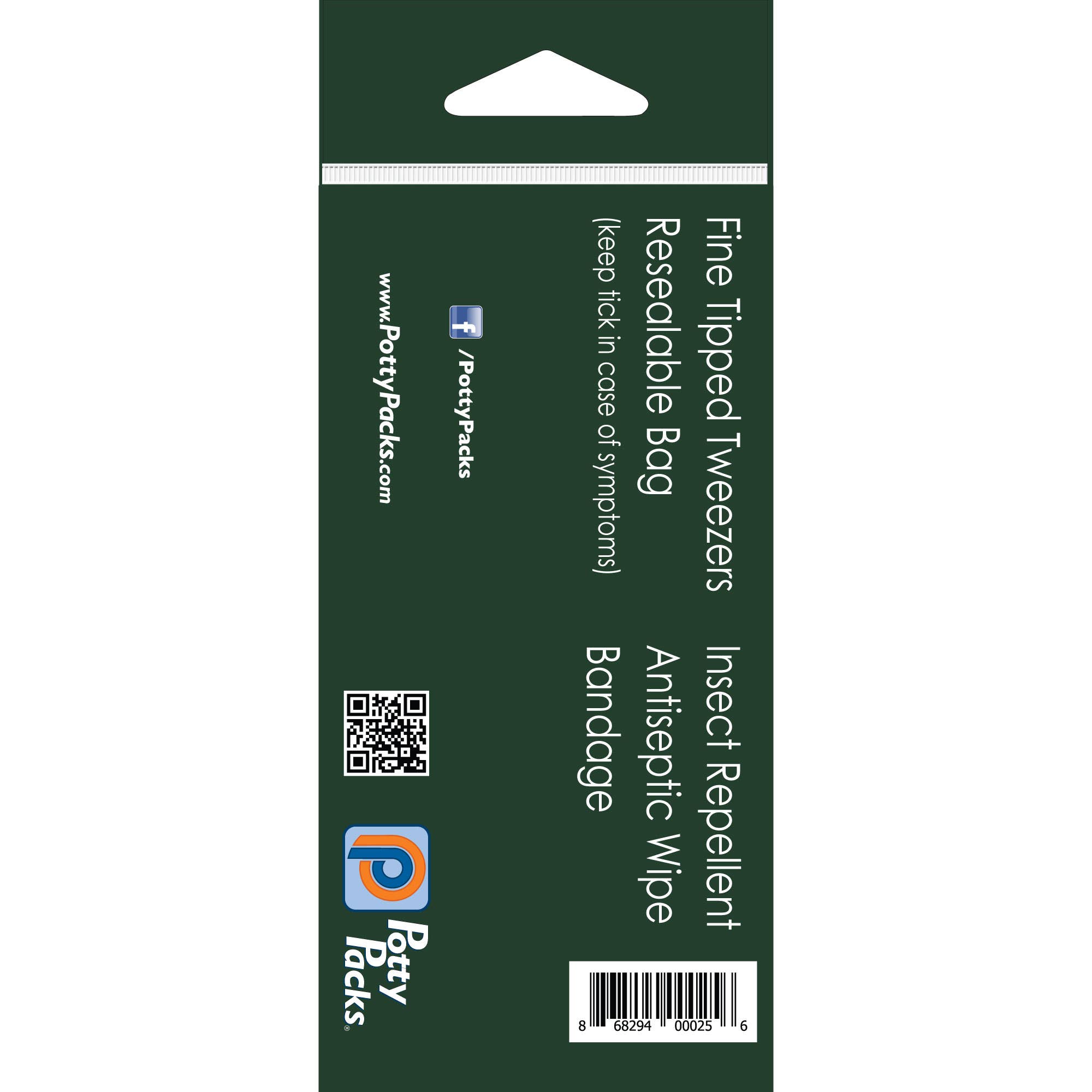 Potty Packs - Venta al por mayor Repelentes de insectos - Kit para Garrapatas: Protección y Extracción para Amantes del Aire Libre1