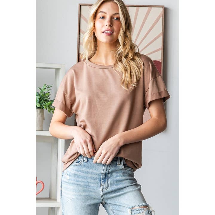 Back Stitch Basic Oversized T-shirt for wholesale by Reborn J