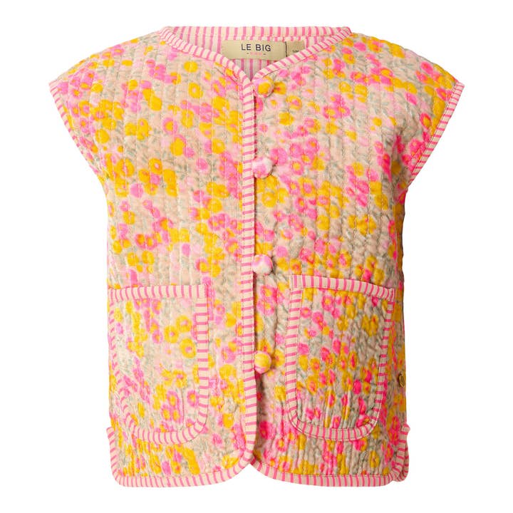 Ella Vest - Paper Beige for wholesale by LE BIG