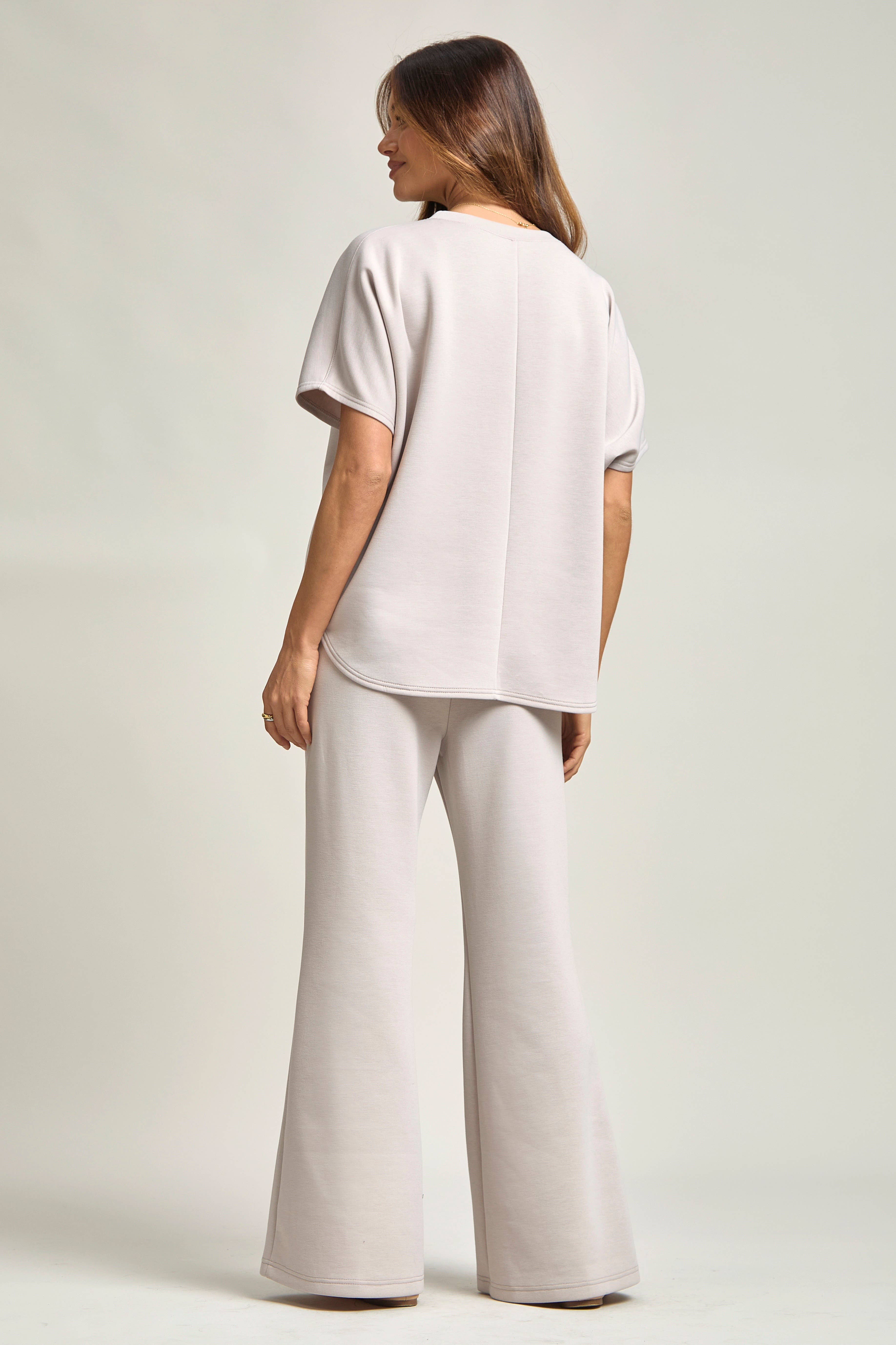 Dear Scarlett – wholesale Lounge set – Women's – Poncho Top + Bell Bottom Modal Set11