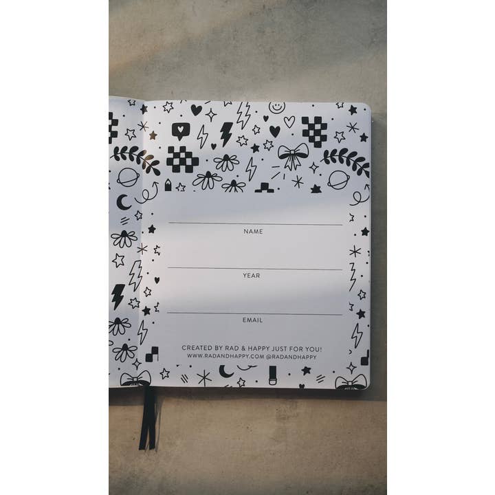 Rad & Happy - Wholesale Planner - 8x10 Undated Education Planner - Doodle Edition1
