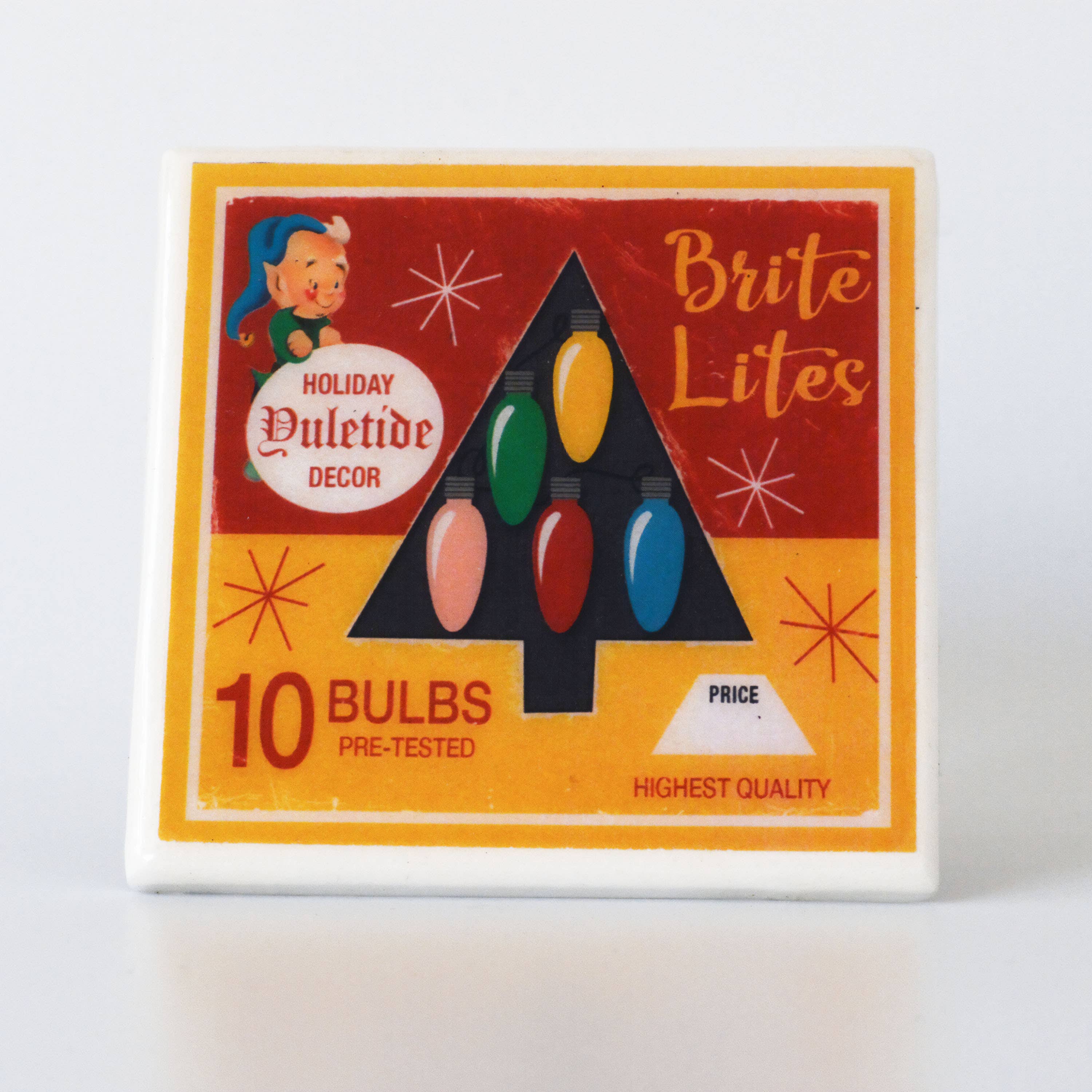 Cheltenham Road – Großhandel Untersetzer – Vintage Weihnachtsuntersetzer-Set mit Weihnachtslichtern2