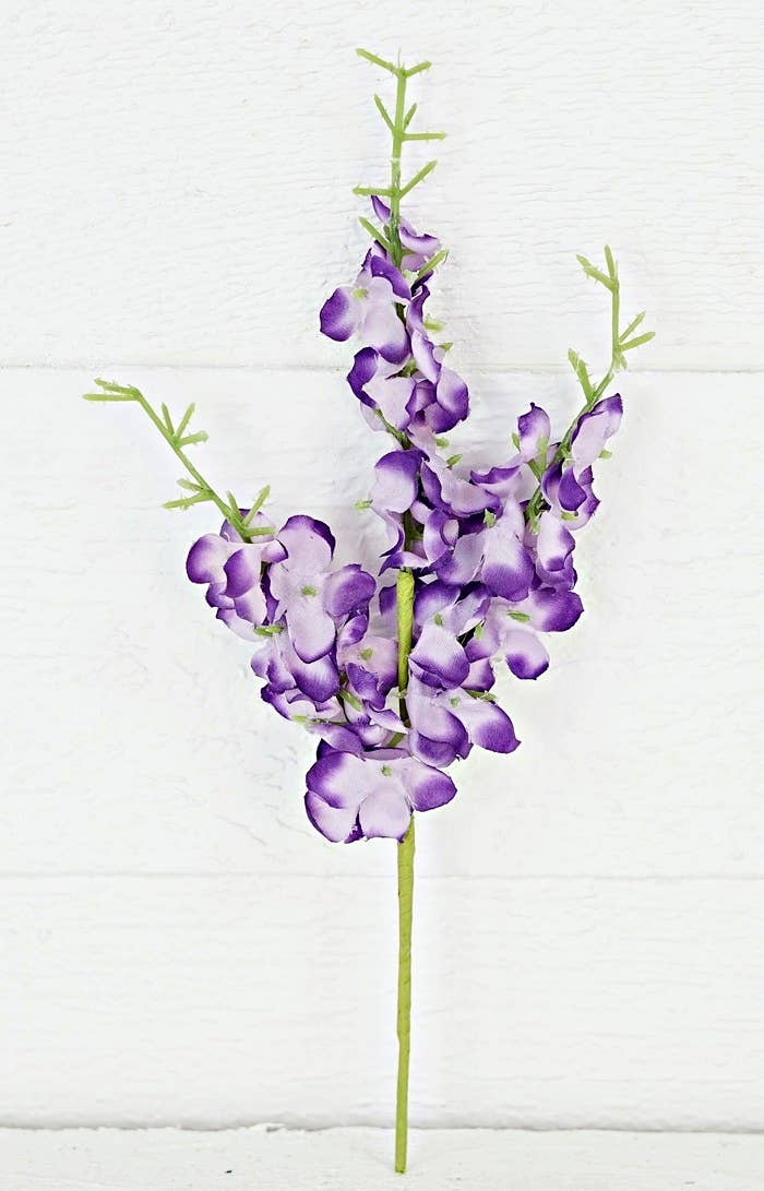 Holiday Depot Inc. - Wholesale Artificial Flowers - 29166- 12in Delphinium Pick-PUR0