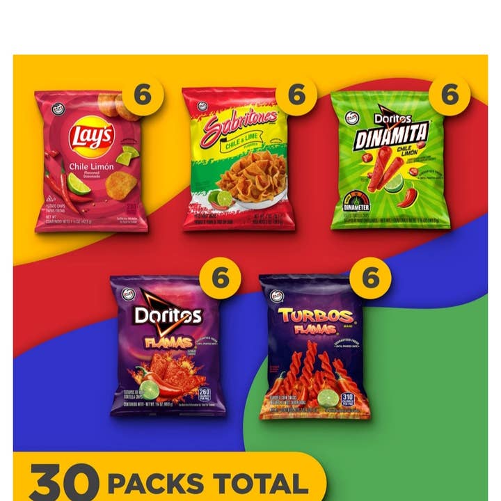 Majestic Wholesale - Wholesale Chips - Sabritas Chile Limon Mix, Variety Pack Snacks, 30CT1