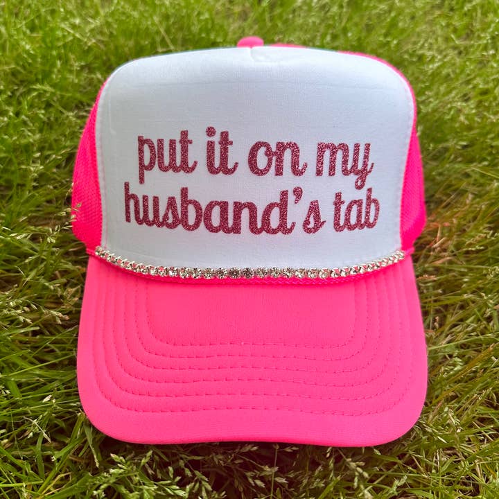 Very Cherry - Venta al por mayor Gorra trucker - Mujer - Ponlo en la gorra Tab Trucker de mi esposo4