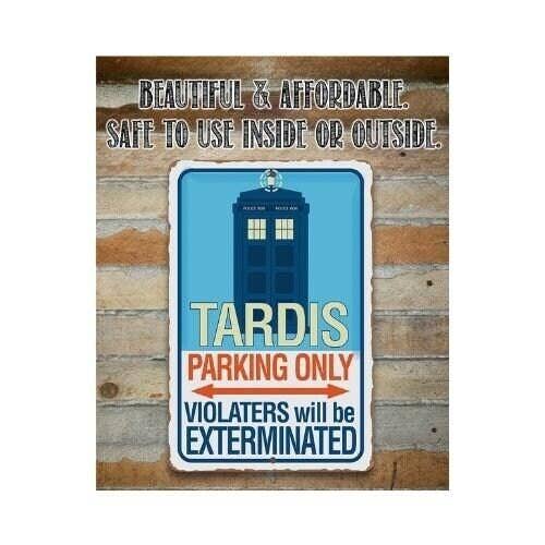 Lone Star Art Metal Signs - Wholesale Sign - Garage Sign | Tardis Parking Only1