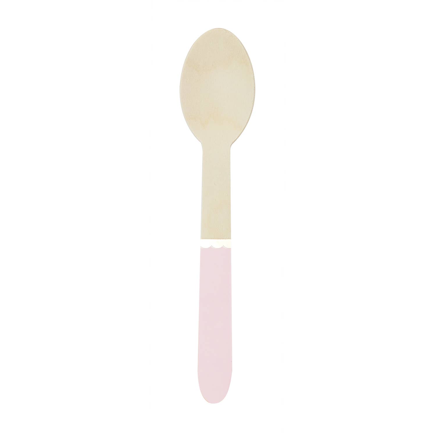 Tim&Puce Factory - Wholesale Flatware Set - Kids & Baby - PASTEL PINK WOODEN SPOONS X 80