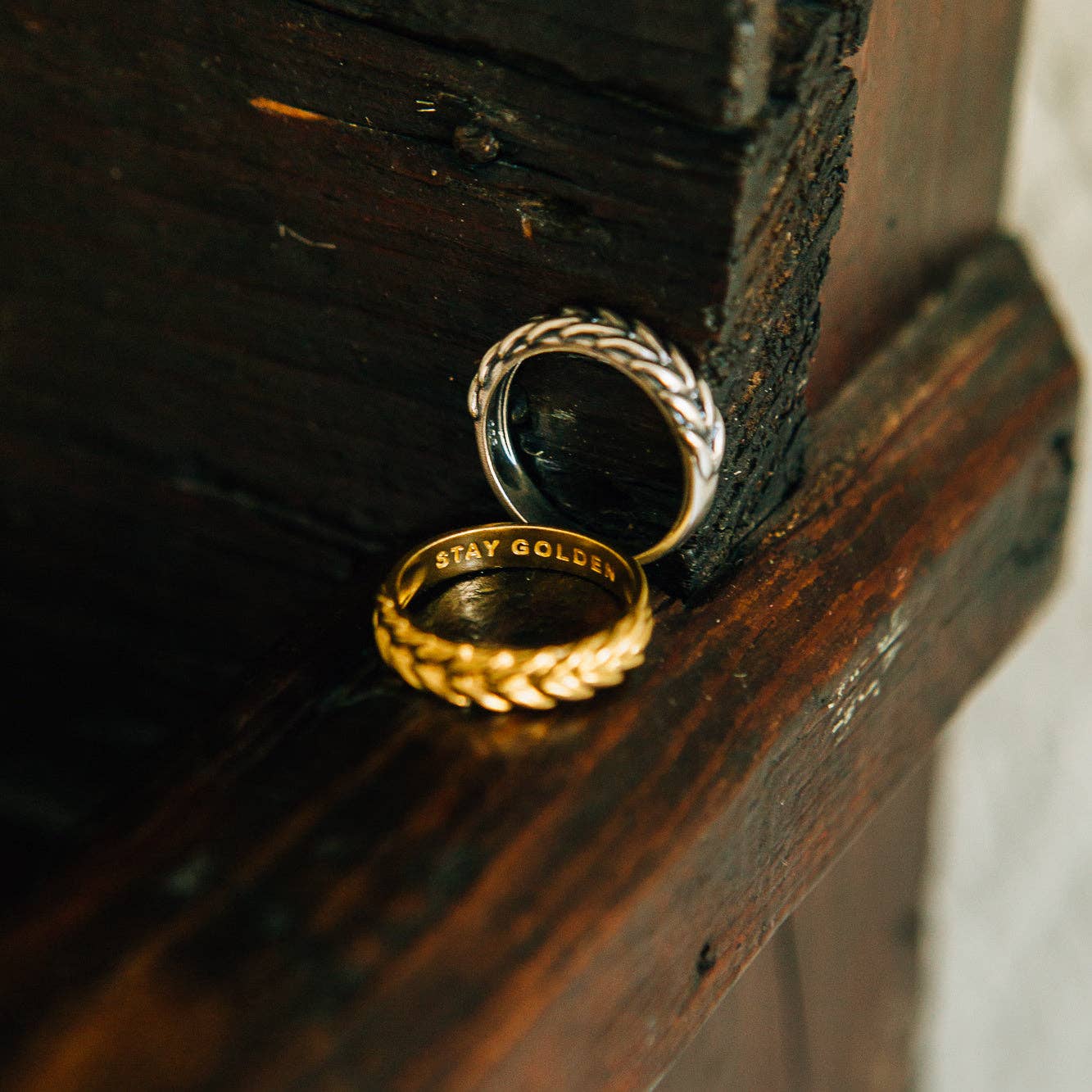 Sierra Winter Jewelry - Venta al por mayor Anillo de banda/apilable - Stay Anillo de Oro2