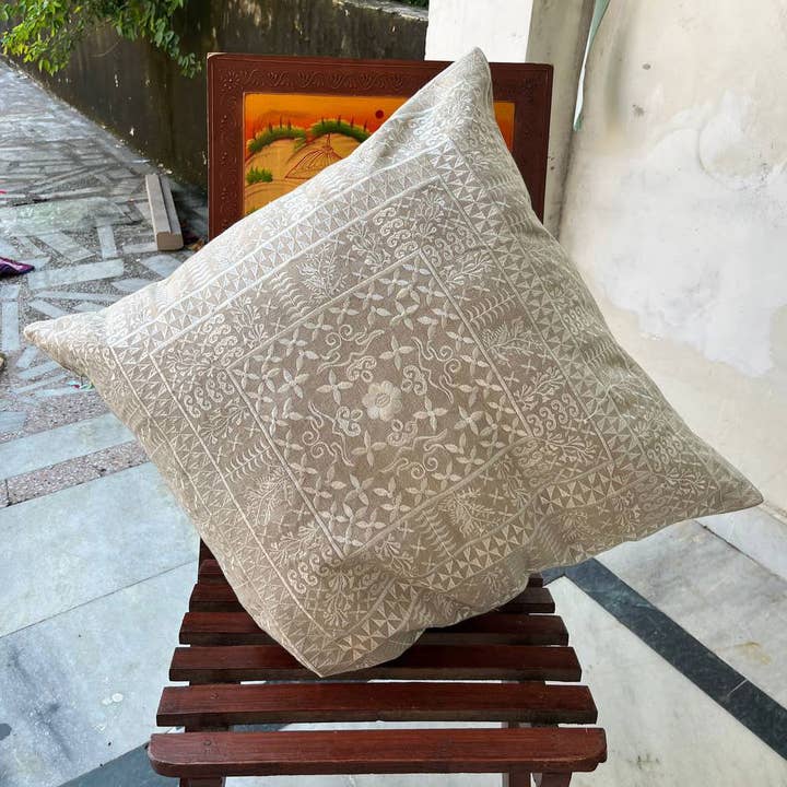 Thread Work Decorative Pillowcase White Suzani Cushion Cover and other Purchase Wholesale white pillowcases for crafts. Free Returns & Net 60 Terms on Faire trending on Faire.