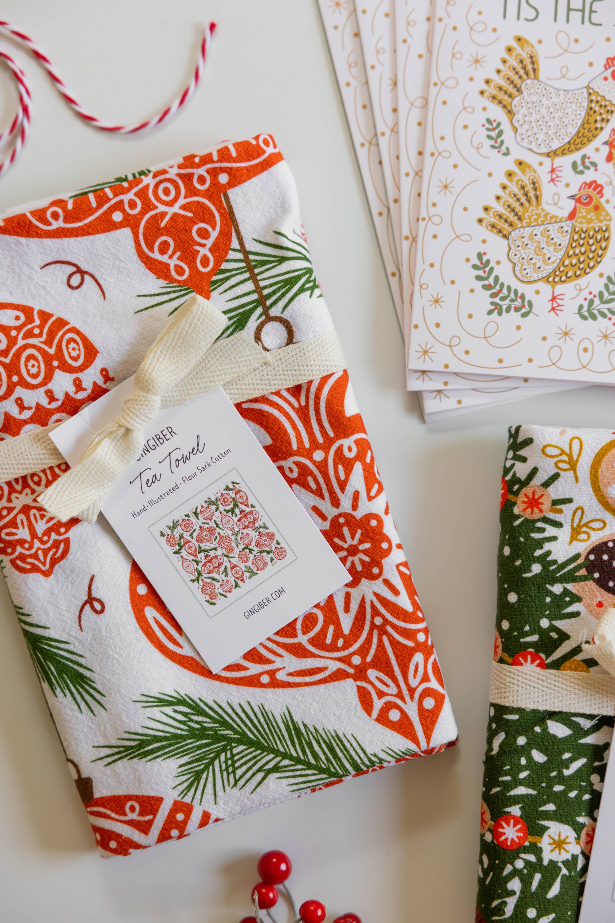 Gingiber - Vendita all'ingrosso Strofinacci - Strofinaccio Ornamentale - Decorazione Classica per la Cucina delle Feste11