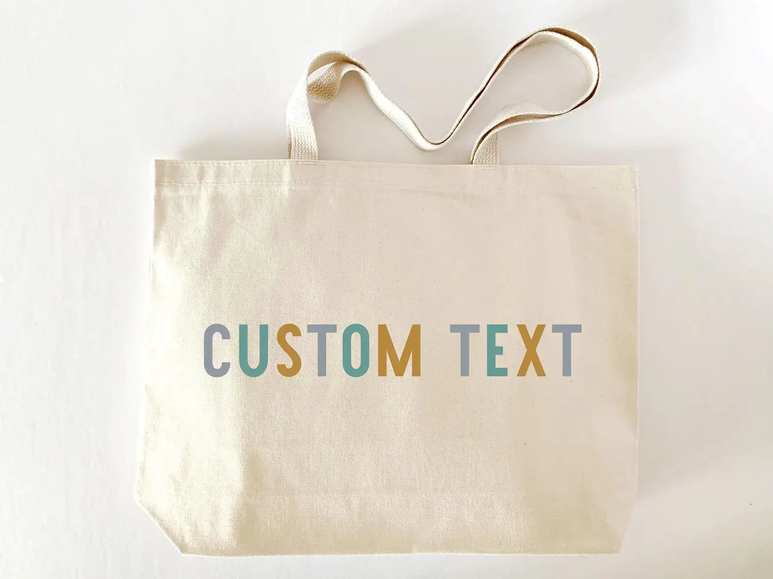 MEGranger Totes - Wholesale Tote Bag - Women's - Colorful Text Tote Bag: Personalized Custom Event Favors4