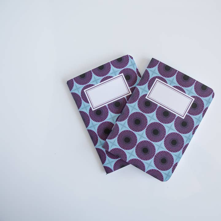 Brown Aspiration - Wholesale Notebook - Ankara Wax #3 - Pocket Notebooks (Set of Two)4