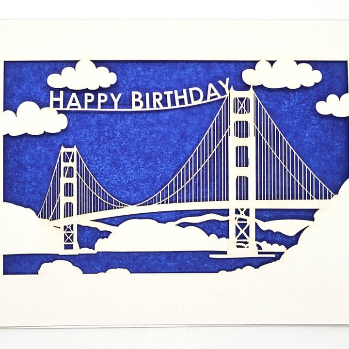 two hermanas - Wholesale Birthday Card - Happy Birthday - Golden Gate Bridge Birthday Card2