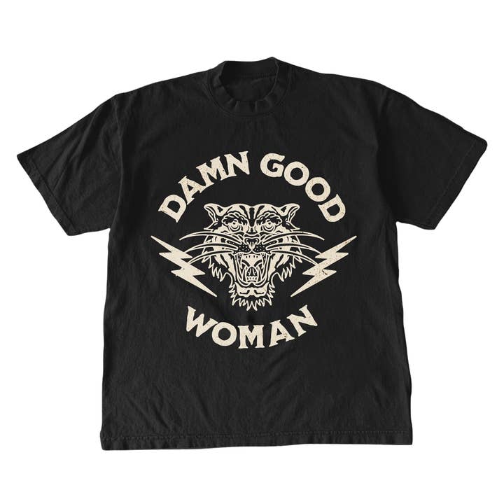 Lucy + Company - Wholesale Graphic Sweatshirt - Women's - Damn Good Woman Tiger Graphic Sweatshirt3
