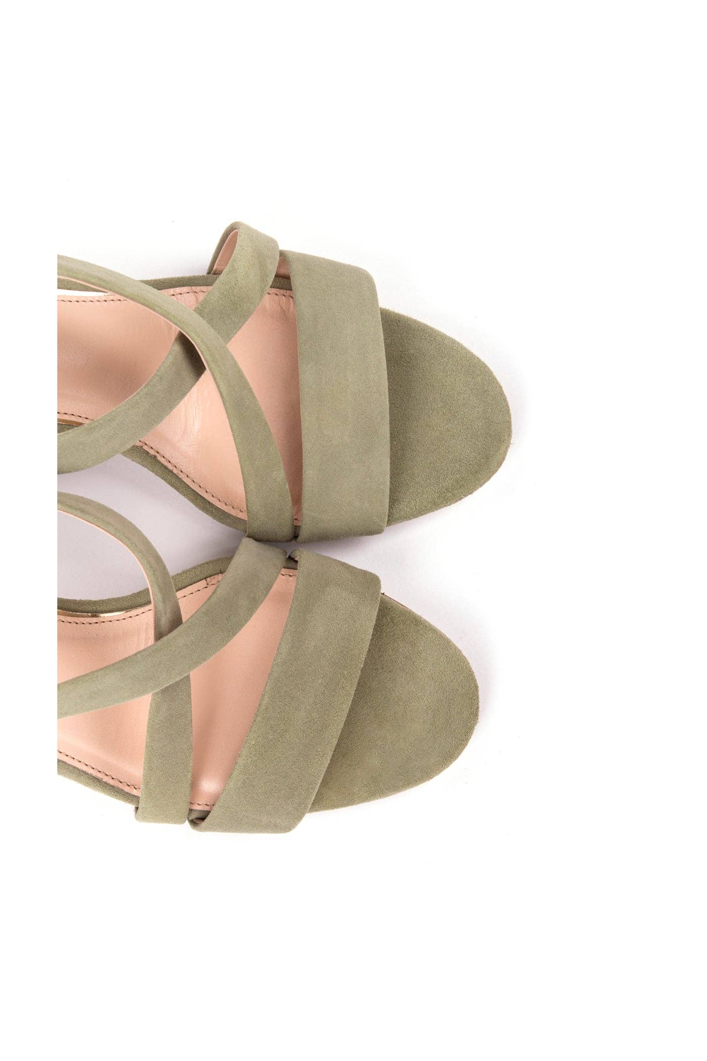 Zilian - Wholesale High Heels - Women's - Bridal high-heeled sandals 7.5 cm with crossed straps0