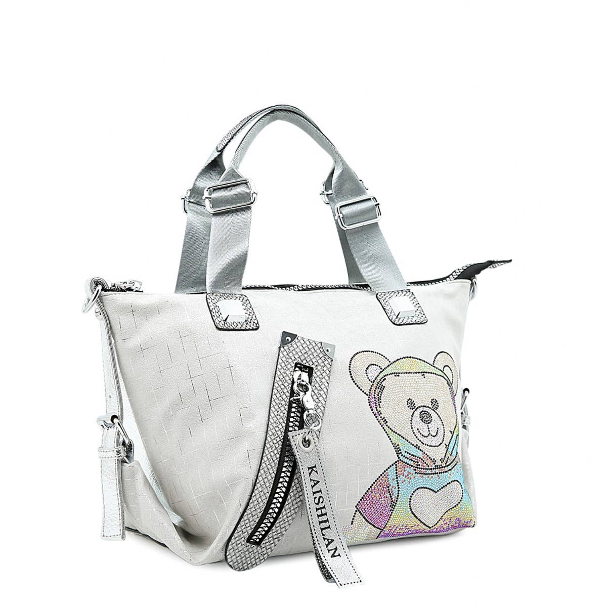 PEACH ACCESSORIES - Vendita all'ingrosso Tracolla - Donna - Borsa a tracolla alla moda con applicazione orsetto 6024713