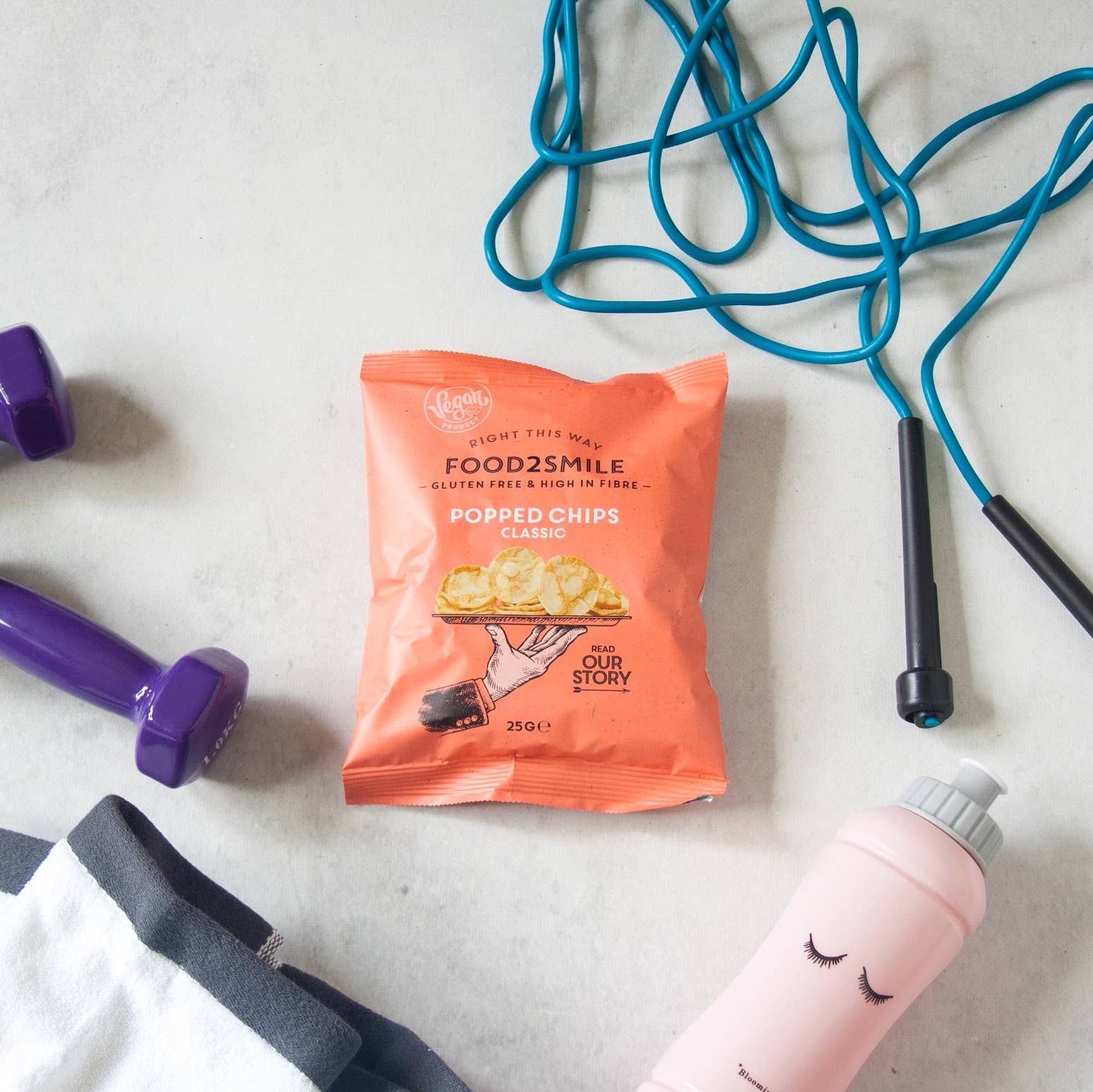 Food2Smile - Wholesale Chips - Natural protein chips | Popped Chips Classic 21x25 gram2