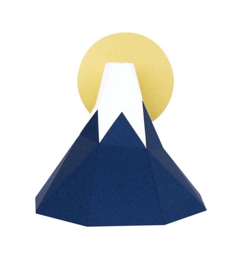 「FUNJI」In Japan - Wholesale DIY Craft Kit - KAKUKAKU Mount Fuji 3D Origami Paper Craft Kit0