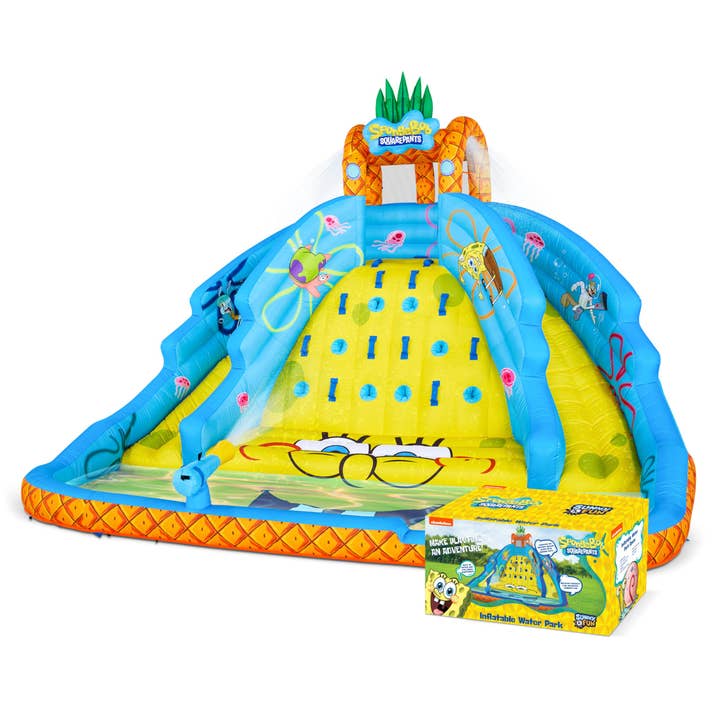 Sunny and Fun – wholesale Uppblåsbara leksaker – SpongeBob Ultra Climber uppblåsbar vattenrutschbana