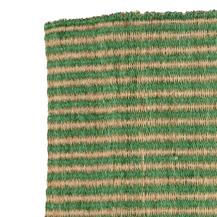 The Basket Room – wholesale Door mat – LENGO: Green & Brown Woven Sisal Doormat4