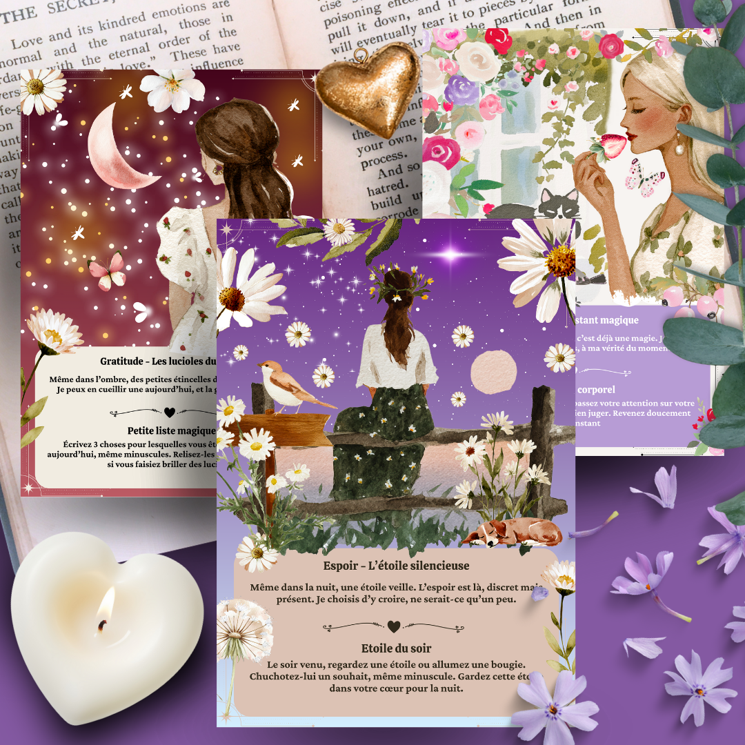 Les Moonettes – wholesale Tarot cards – 32 Enchanted Emotion Cards and Storage Pouch6