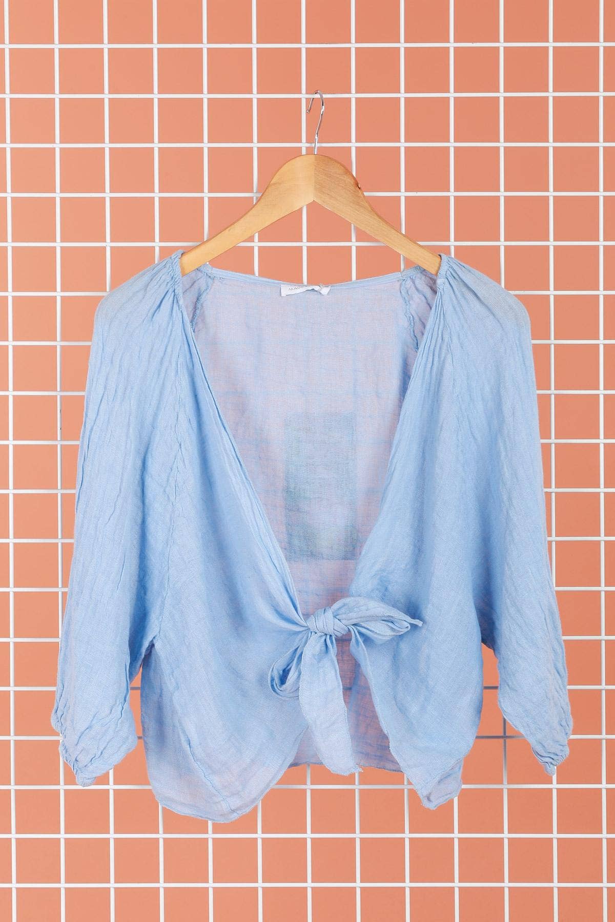 la maison des fibres naturelles - Wholesale Blouse - Dames - Linnen overslagtop 621286 van 100% linnen22