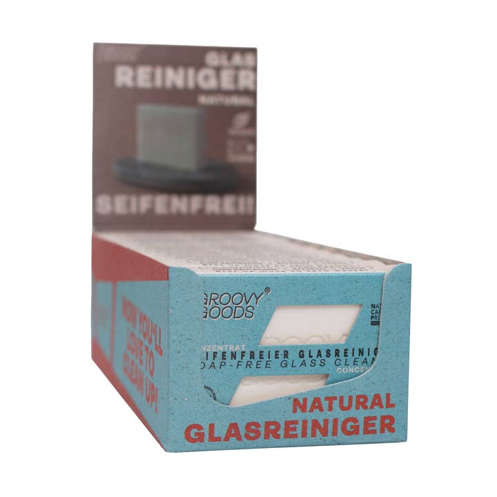 Seifenfreier, fester Glasreiniger Natural für den Großhandel von Groovy Goods