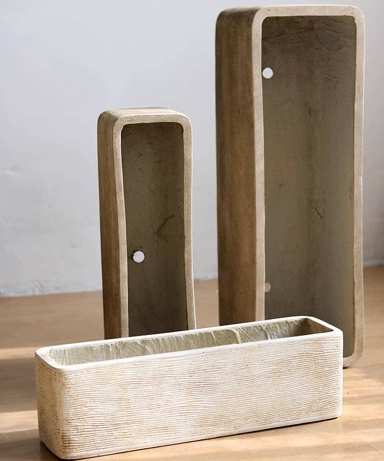Rustic Reach - Wholesale Planter Box - Modern Rectangular Textured Planter8