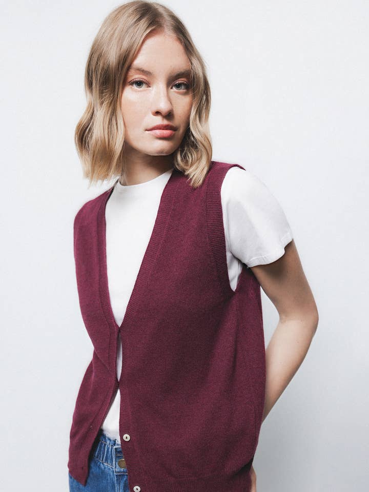 Gebreid Vest (438673-34) voor wholesale door Lanidor