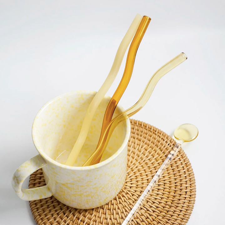 IVORE.GROUP (We cover All Import duty) – wholesale Drinking straw – Reusable Wave Glass Straws12