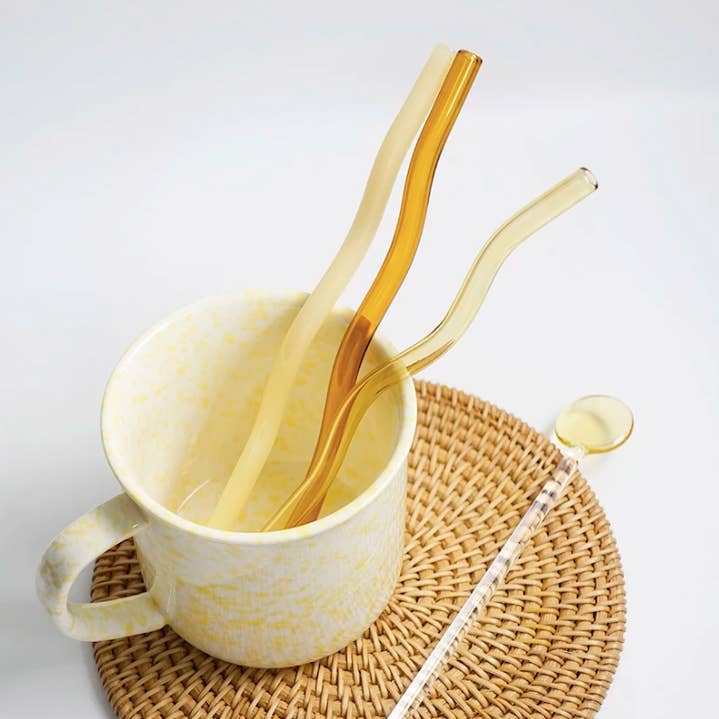 IVORE.GROUP (We cover All Import duty) - Wholesale Drinking Straw - Reusable Wave Glass Straws12