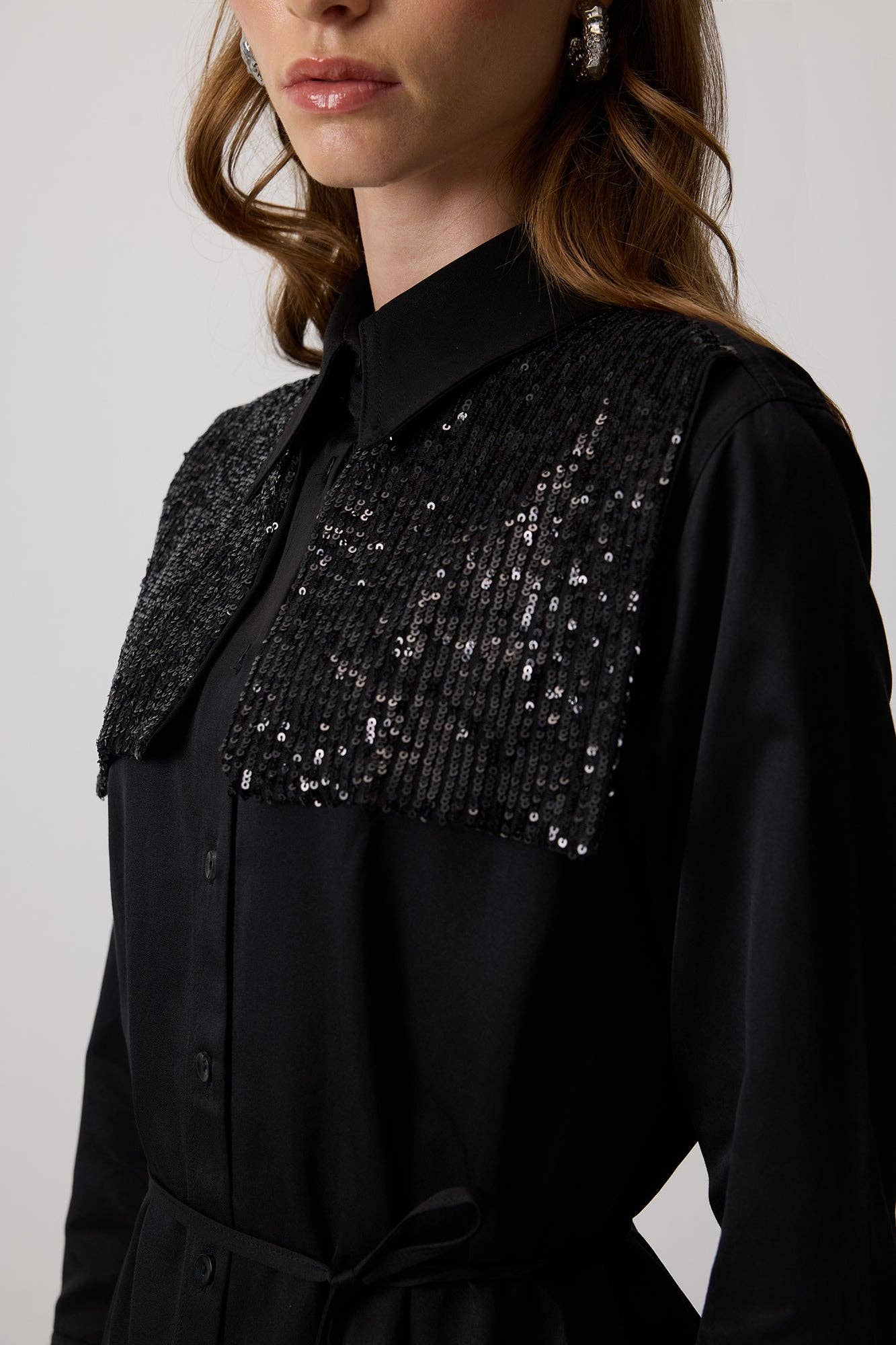 Siyah CHEMISE À PAILLETTES en vente sur Faire3