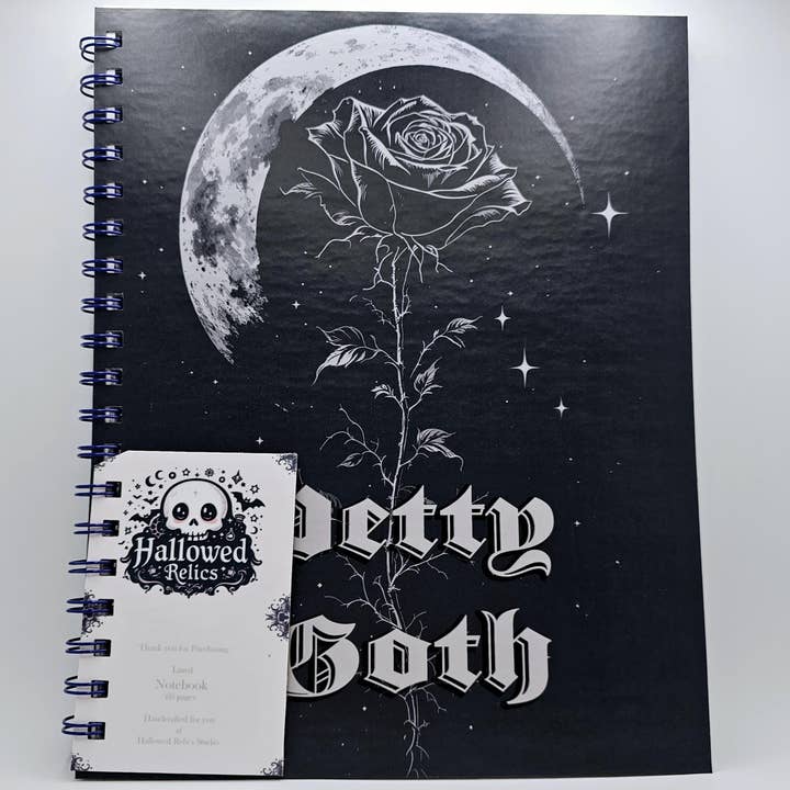 Hallowed Relics – Diário por atacado – Goth Moon Rose Journal - Diário Celestial de Academia Sombria