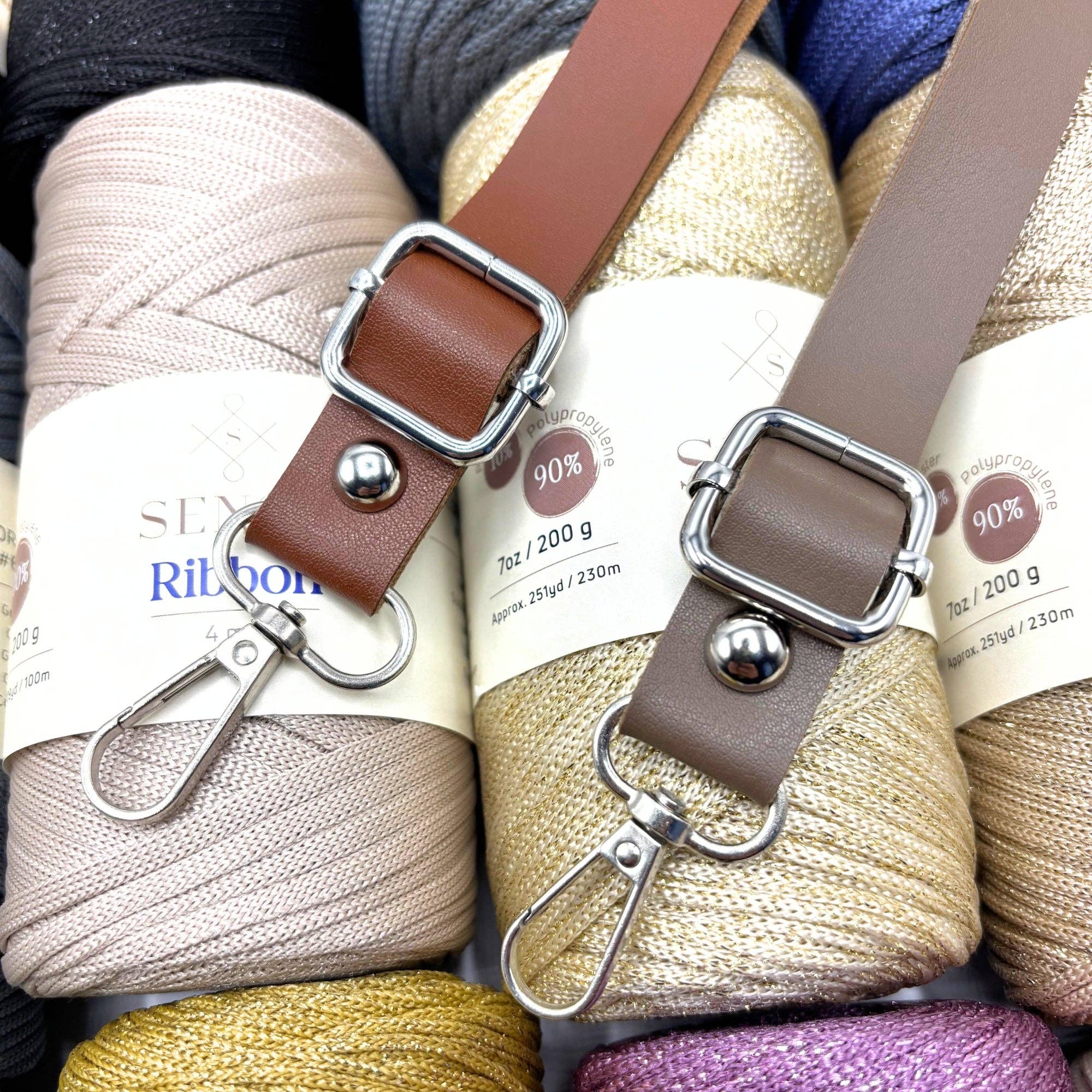 Sensy – Großhandel Schulterriemen – Unisex – PU-Leder verstellbarer Taschenriemen (65 cm bis 135 cm)22