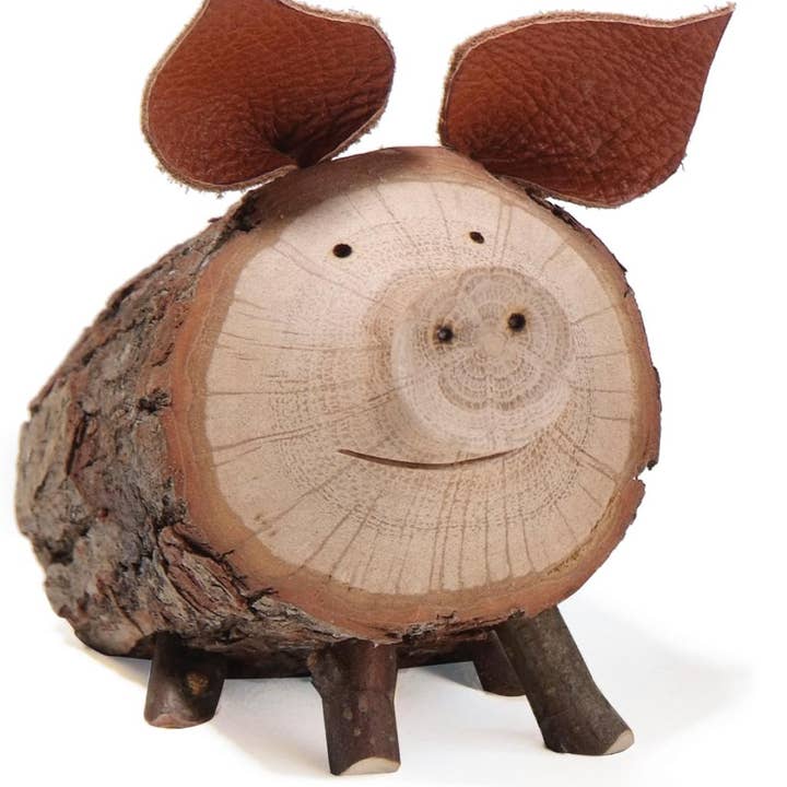 Dolfi - Wholesale Decorative Figurine - Wooden carved piglet